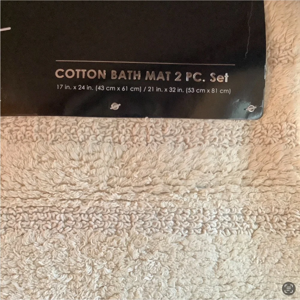 Nicole Miller 2Pc Cotton Bath Mat